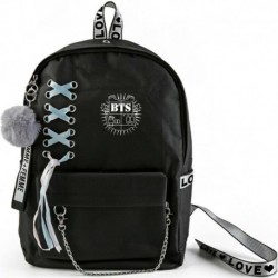 Fekete hátitáska - 2 Cool 4 Skool album logóval - KPOP - BTS - Bangtan Boys