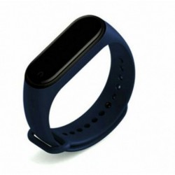 Mélykék - Xiaomi Mi Band 3 4 szilikon puha csuklópánt karkötő csere karszalaghoz