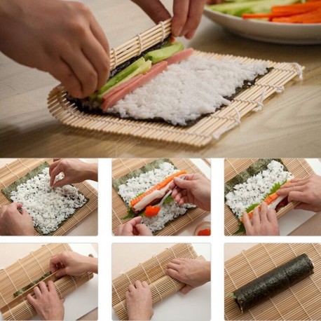 Sushi-tekerő - maki formázó bambusz - sushi - bento készítéséhez is