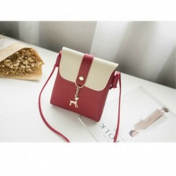 Bor vörös - Női bőr válltáska Lady Cross Body Bag Tote Messenger Satchel pénztárca