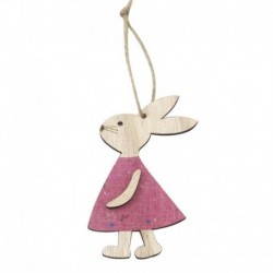 3PCS * 1 - 1 / 3db húsvéti nyúl fa medál dekoráció aranyos nyuszi függő dísz otthon