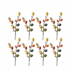 2PCS - Lakberendezés tojásfa ágak húsvéti dekoráció függő díszek húsvéti tojás