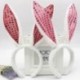 1 * rózsaszínű - Húsvéti aranyos nyúl fülpánt prop plüss hajú ruha jelmez nyuszi hajszalag