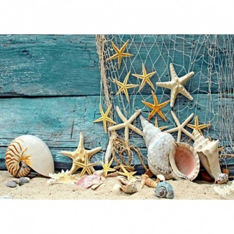 Nincs szín - 5D barkácsolás gyémánt festés héj kerek strasszos mozaik fal kép