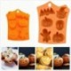 6 adagos Halloween mintás - Denevér - Faragott tök - Szellem - Koponya alakú szilikon sütőforma