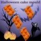 6 adagos Halloween mintás - Denevér - Faragott tök - Szellem - Koponya alakú szilikon sütőforma
