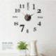 Ezüst - DIY 3D falióra nagy modern egyszerű matrica matrica római szám otthon GYM