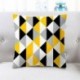 A - Párnahuzat levél sárga párnahuzat kanapé autó derékdobó párnahuzat lakberendezés