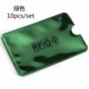 Zöld - 10db RFID blokkoló hüvelyes hitelkártya védő bankkártya tartó az Egyesült Királyság pénztárcáihoz
