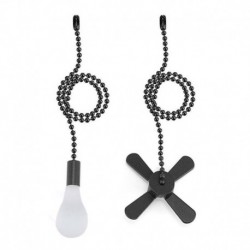 Fekete - Mennyezeti ventilátor lánc gyöngyös golyós ventilátor húzza lánc 13,6 &quot ventilátor húzza meg dekoráció