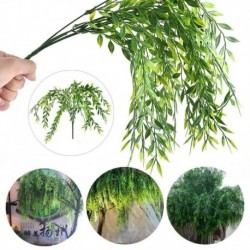 Nincs szín - TOP mesterséges borostyán hátsó szőlő hamis lombvirág függő levél füzér növény