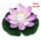 Lila-18cm - Amerikai napelemes szabadtéri úszó lótuszfényes medence kerti vízvirág LED lámpák