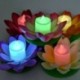 Lila-18cm - Amerikai napelemes szabadtéri úszó lótuszfényes medence kerti vízvirág LED lámpák