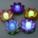 Lila-18cm - Amerikai napelemes szabadtéri úszó lótuszfényes medence kerti vízvirág LED lámpák