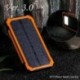 Kék - 50000mAh Solar Power Bank vízálló 2 USB LED akkumulátor töltő mobiltelefonhoz