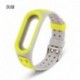 * 2 Szürke és zöld - Fit Xiaomi Mi Band 3/4 szilikon karkötő karszalag karóra csuklópánt csere