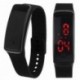 Fekete - Unisex digitális LED sportóra szilikon zenekar karóra férfi női divat