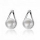 Nincs szín - 925 ezüstözött édesvízi gyöngy fülbevaló ajándék szerelmes fülbevaló