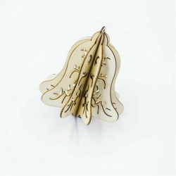 Design-4 üreges csengő (1db LxW ... - Boldog karácsonyt angyal baba medál karácsonyfa függő dísz party dekoráció