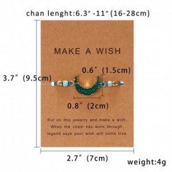 Zöld Hold - Készítsen egy Wish kézzel készített természetes kőből készült karkötő karkötő karperec