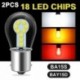 2db 1156 fehér - 12 V 15 W autós LED-izzó nagy fényerejű SMD 3030 chipek 1156 / BA15S 1157 / BAY15D LED-es pótlámpa