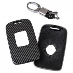 A sallingon! Szénszálas autó kulcstartó kulcstartó tok Renault Kadjar Megane Koleos kiegészítőkhöz Gyors szállítás