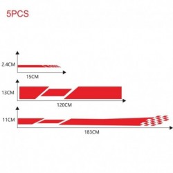 Piros - 5x autós matrica csíkos vinil matrica matrica grafika autó oldalsó karosszéria burkolat visszapillantó tükör