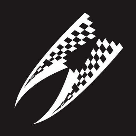 fehér - 2db autós motorháztető matricák vinyl film autós verseny sport stílus barkács matricák autók autó