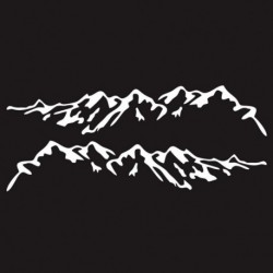 fehér - Black Mountain stílusú autóajtó oldal dekor matrica Auto Body matricák Vinyl Decal Auto matricák Gyors