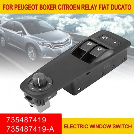 Autós üvegemelő főkapcsoló elektromos ablakkapcsoló fővezérlő főkapcsoló Citroenhez a Fiat 735487419 belső
