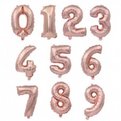 rózsaarany - 32 hüvelykes rózsaarany ezüst alumíniumfólia száma lufi számjegyű hélium lufi születésnapi parti
