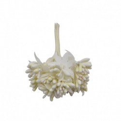 fehér - 12db / tétel Mulberry party Művirág porzó drót szár házasság hagy porzó DIY koszorú esküvői doboz