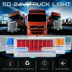 1db utánfutó teherautó LED oldalsó jelzőfények figyelmeztető hátsó lámpa autó automatikus lámpák sárga DC24V