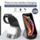 3 az 1 -ben vezeték nélküli töltőállvány 15 W -os gyorstöltés az iPhone 11 X XS XR Apple Watch 5 4 3 számára az