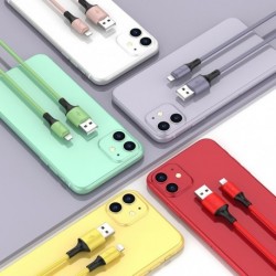 Folyékony szilikon világítás USB kábel iOS mobiltelefon Gyorstöltő adatkábel töltés az iphone -hoz