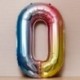 40 hüvelykes fólia születésnapi lufi léggömb szám léggömb Boldog születésnapot party dekoráció szivárvány színű