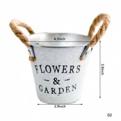 Virágcserép fotó kellékek retro ajándékok korróziógátló vintage rozsdaálló fém vas erkély asztali dekor hordó