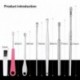 7db/készlet rozsdamentes acél fülpisztoly hordozható fülkurette fülzsír eltávolító fültisztító kanál eszköz