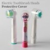 Orális B Braun védőburkolat elektromos fogkefefejekhez Fogkefe fejek Utazás porálló Tartsa tisztán az átlátszó kupakot