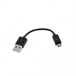 Univerzális, 10 cm-es USB 2.0 A–Micro B adatszinkronizáló kábel vezeték mobiltelefon PC laptophoz, új dugaszoló kábel