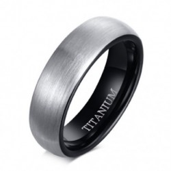 A gyűrű mérete: 9 - Új divatos punk vintage fekete titán gyűrűk férfiaknak, fényes, matt felületű, sima, klasszikus