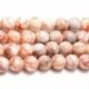 Cikk átmérője: 4mm 91db gyöngy - Természetes vörös hálózati jáspis gyöngyök rodonit kerek laza kőgyöngyök