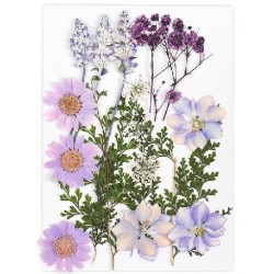 Szín: 16-os stílus - 34 Stílus kicsi valódi szárított virág természetes száraz növény gyertyához epoxigyanta medál