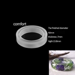 Szín: Comfort 62mm - 1 db karkötő karperec szilikon 5 stílus 4 méretű forma epoxigyanta formák barkácsoláshoz