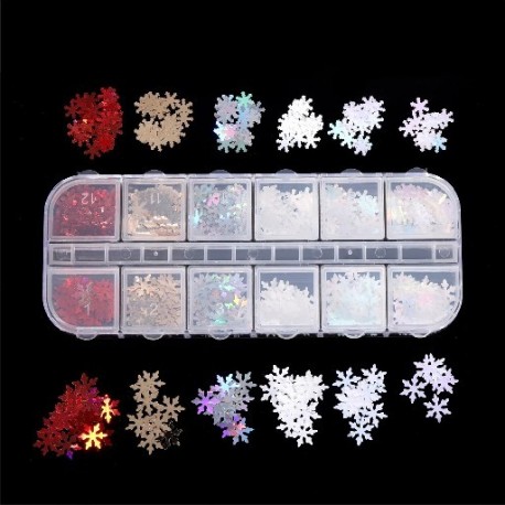 Szín: Üreges csillag - 1 doboz Holografikus csillogó betűforma gyanta kitöltő flitter Paillette barkácsoláshoz