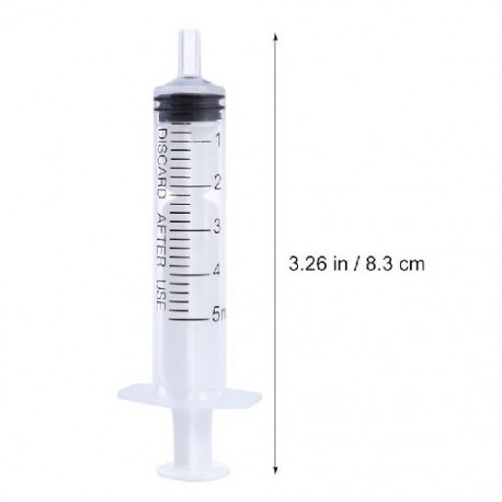 Szín: 5 ml - 5db 5/10/20/60 ml-es Luer Lock fecskendő ipari fecskendő tű nélkül, ragasztóanyag applikátor gyanta epoxi