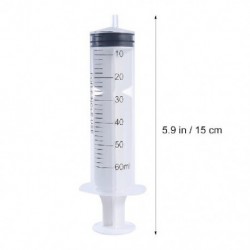 Szín: 60 ml - 5db 5/10/20/60 ml-es Luer Lock fecskendő ipari fecskendő tű nélkül, ragasztóanyag applikátor gyanta epoxi