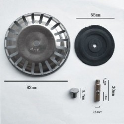 Szín: 82mm304 - 78-84MM fürdőszobai mosogató szűrő 304 rozsdamentes acél vízzáró mosogató vízszűrő dugó Konyhai