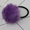 Szín: lila - 1 db Aranyos pompon hajkötők Rugalmas hajgumi gyerekeknek gumiszalagok Pompone labdák lófaroktartók