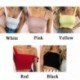1 db Divat Tépőzárú  Chiffon pántos cső top  Crop Szexi Bustier pólók Női Tank Tops vastag pántos